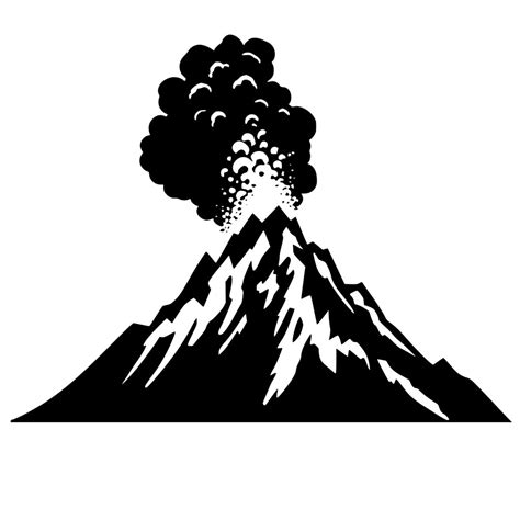 volcano silhouette|volcano svg.